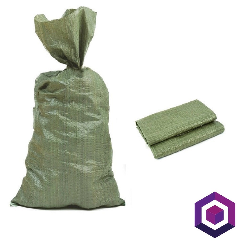 ПП мешок 90*130см зеленый (100шт. упак.)