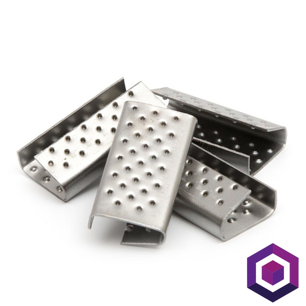 Скоба для ПП ленты 19мм оцинкованная